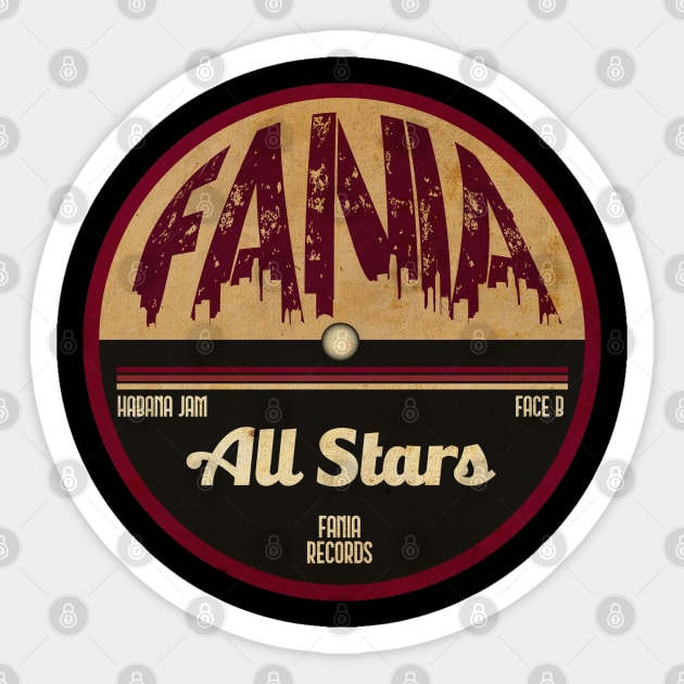 Fania All Stars - Side B Sticker by CTShirts